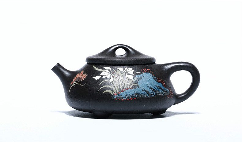 石瓢手工紫砂壺，精致典雅紫砂壺