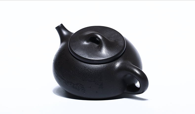 石瓢手工紫砂壺，精致典雅紫砂壺