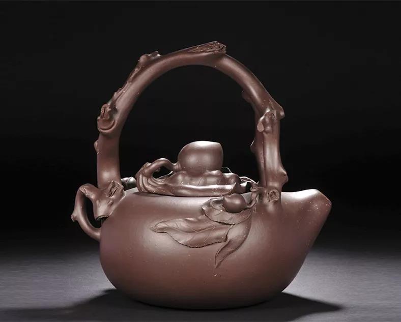 10種最美花器提梁壺，精美別致雕花紫砂壺!