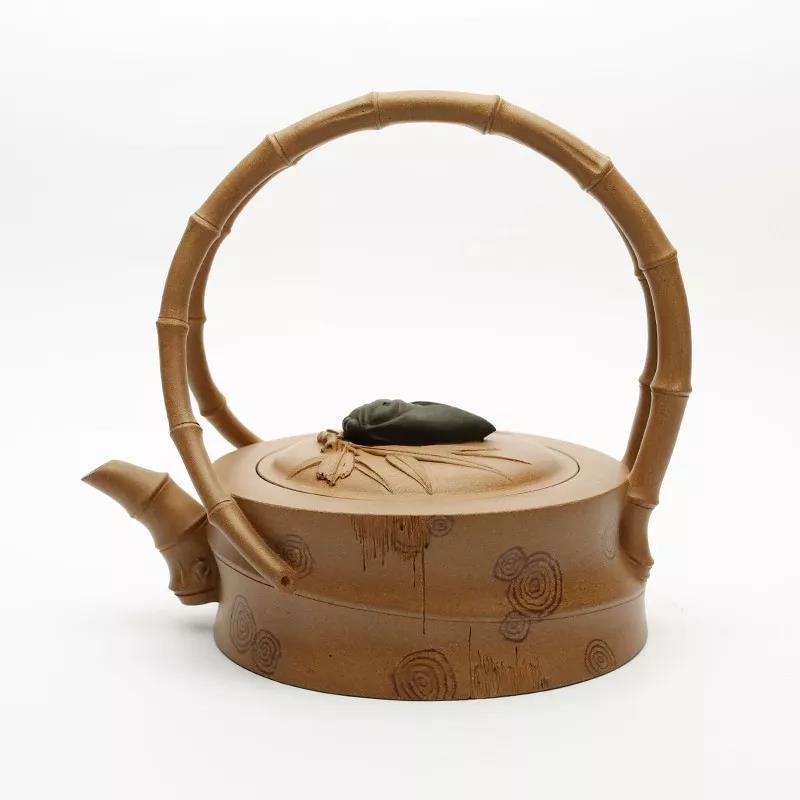 10種最美花器提梁壺，精美別致雕花紫砂壺!