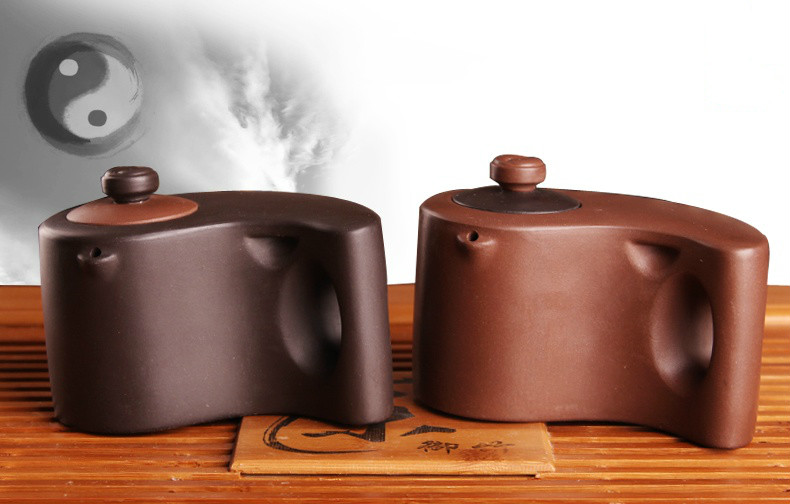 太極陰陽紫砂壺，創(chuàng)意格紫砂壺