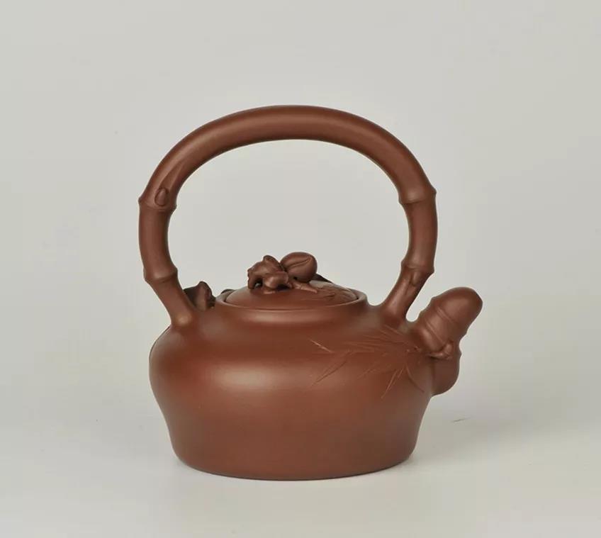 10種最美花器提梁壺，精美別致雕花紫砂壺!